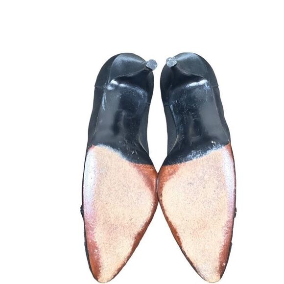 Stuart Weitzman for Mr. Seymour Vintage  Embellished Mesh Pump Size 7 Narrow - Picture 4 of 5